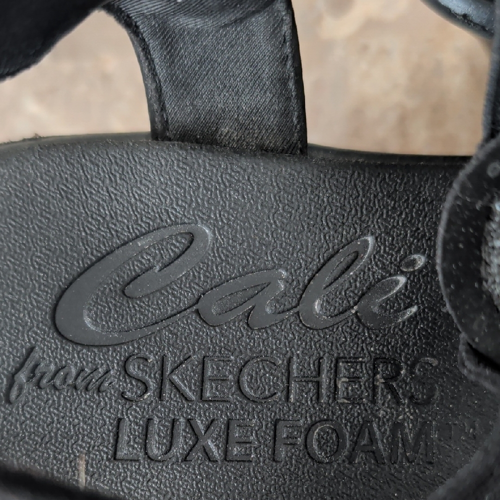 Black Wedge Sandals - Picture 8 of 11